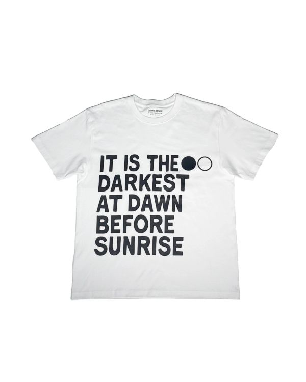 [UNISEX] BASIC PRINTING HALF SLEEVE T WHITE