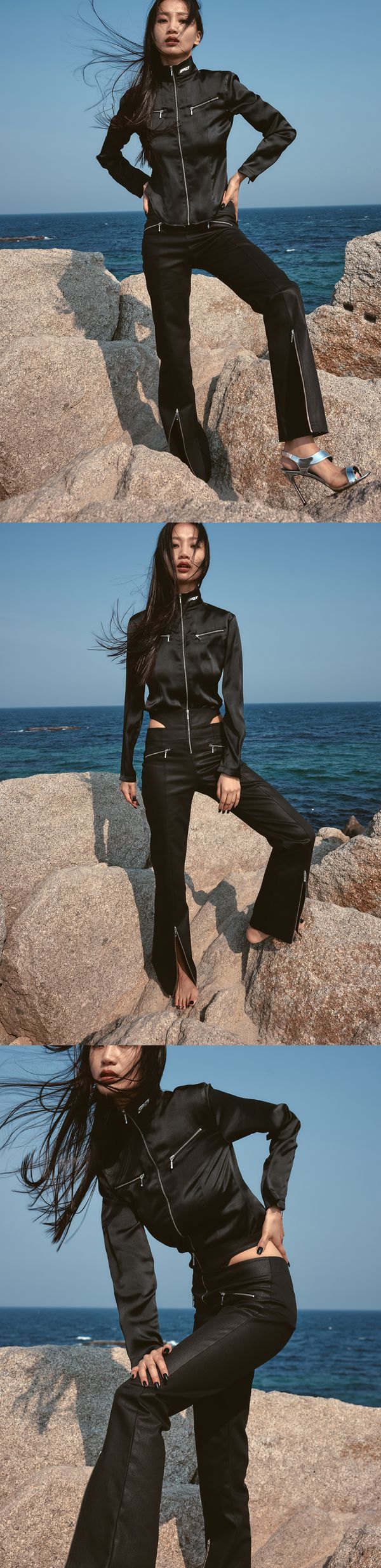 Zipslit Cutout Bootcut Pant