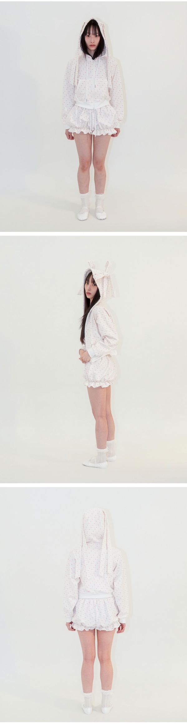 RIBBON PUMPKIN SHORTS - IVORY
