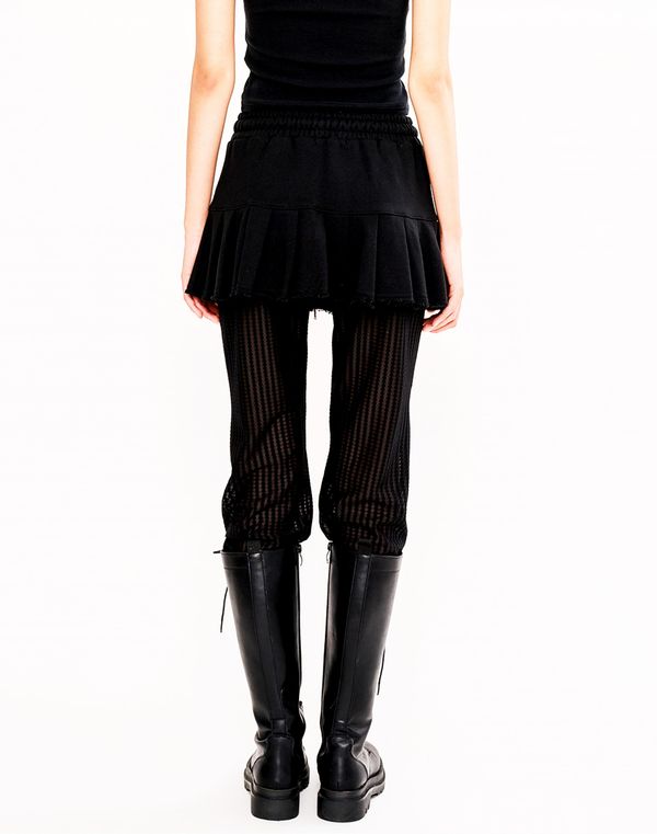 Sweat Pleats Skirt (Black)